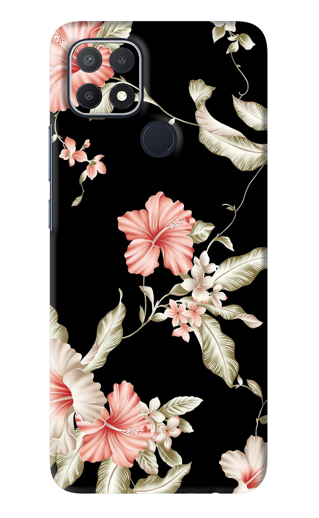 Flowers 2 Oppo A15s Back Skin Wrap