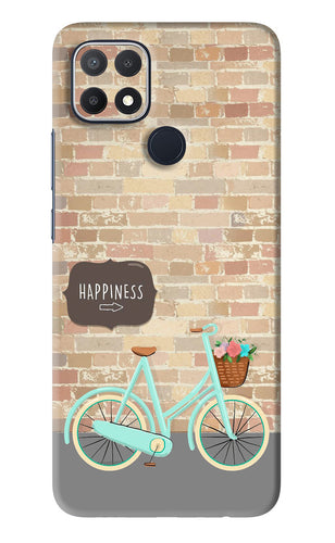 Happiness Artwork Oppo A15s Back Skin Wrap