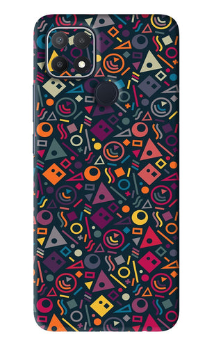 Geometric Abstract Oppo A15s Back Skin Wrap