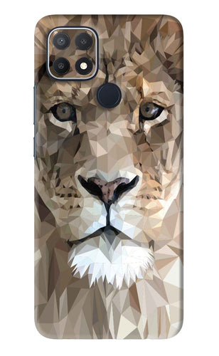 Lion Art Oppo A15s Back Skin Wrap