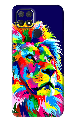 Vector Art Lion Oppo A15s Back Skin Wrap
