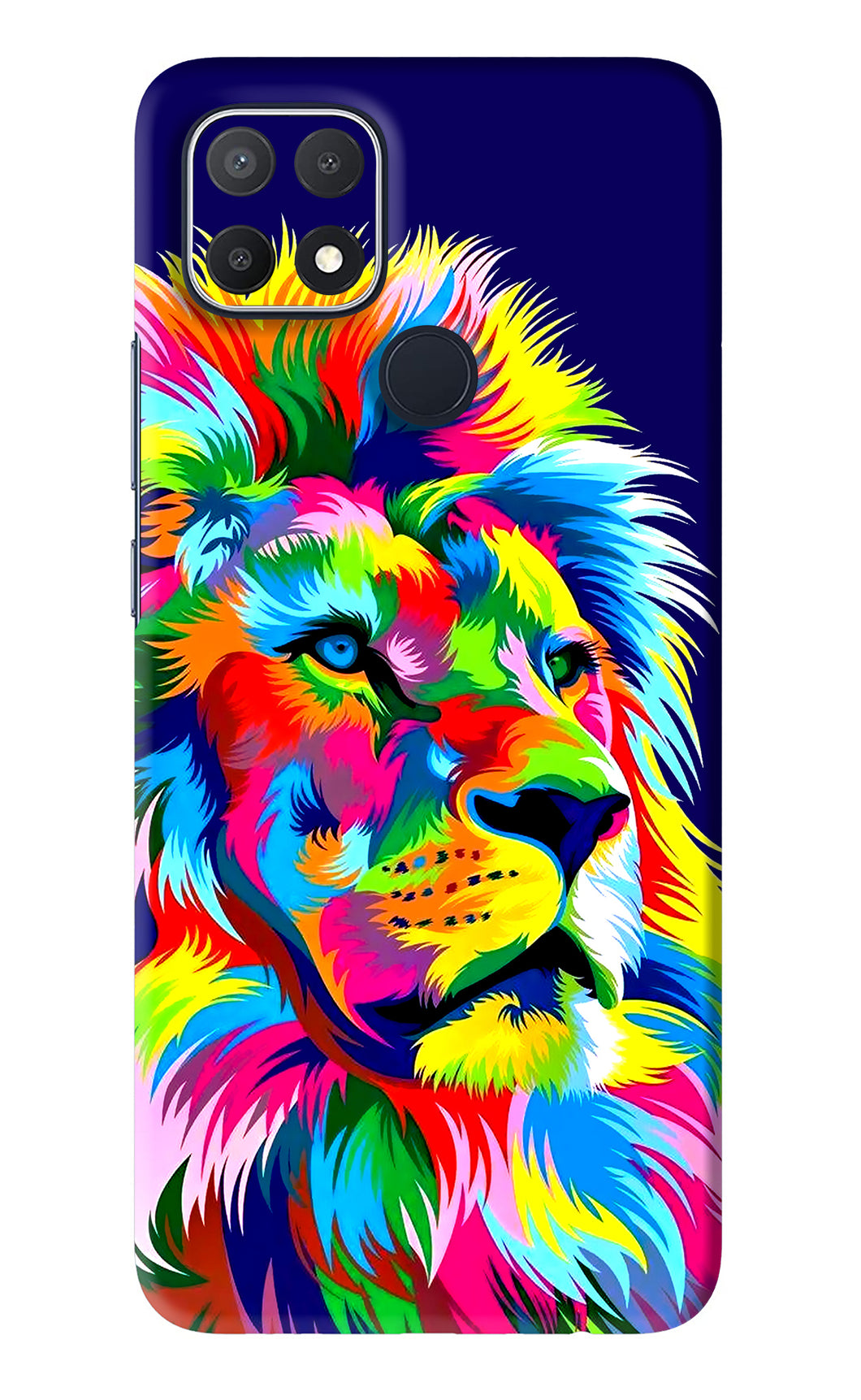Vector Art Lion Oppo A15s Back Skin Wrap