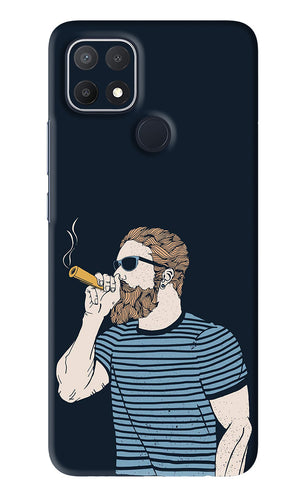 Smoking Oppo A15s Back Skin Wrap