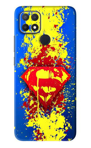 Superman logo Oppo A15s Back Skin Wrap