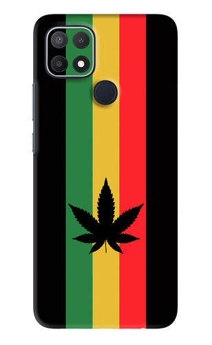 Weed Flag Oppo A15s Back Skin Wrap