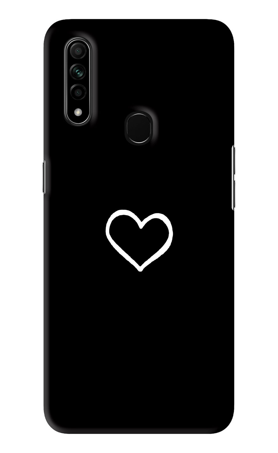 Heart Oppo A31 Back Skin Wrap