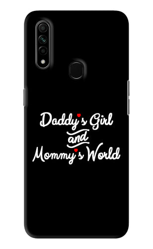 Daddy's Girl and Mommy's World Oppo A31 Back Skin Wrap