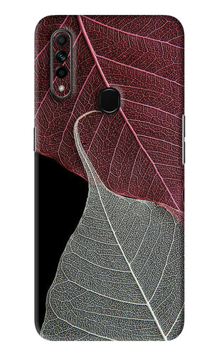 Leaf Pattern Oppo A31 Back Skin Wrap