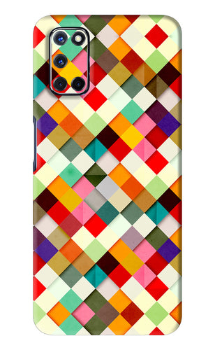 Geometric Abstract Colorful Oppo A52 Back Skin Wrap