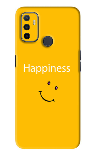 Happiness With Smiley Oppo A53 Back Skin Wrap