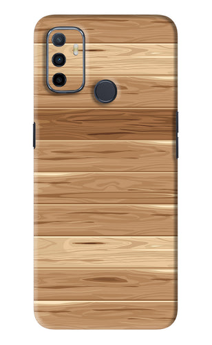 Wooden Vector Oppo A53 Back Skin Wrap