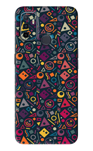 Geometric Abstract Oppo A53 Back Skin Wrap