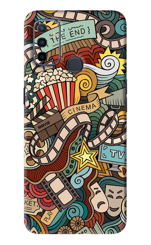 Cinema Abstract Oppo A53 Back Skin Wrap