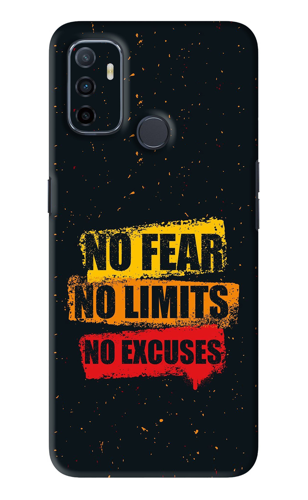 No Fear No Limits No Excuses Oppo A53 Back Skin Wrap