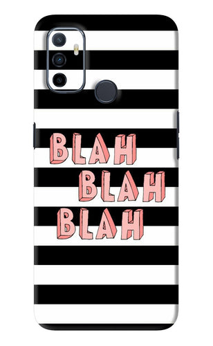 Blah Blah Blah Oppo A53 Back Skin Wrap