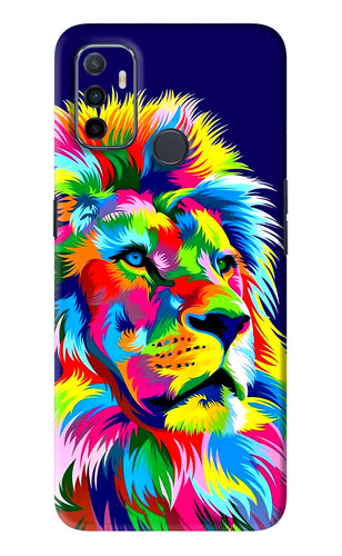 Vector Art Lion Oppo A53 Back Skin Wrap