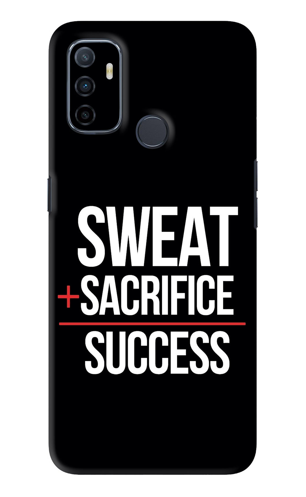 Sweat Sacrifice Success Oppo A53 Back Skin Wrap