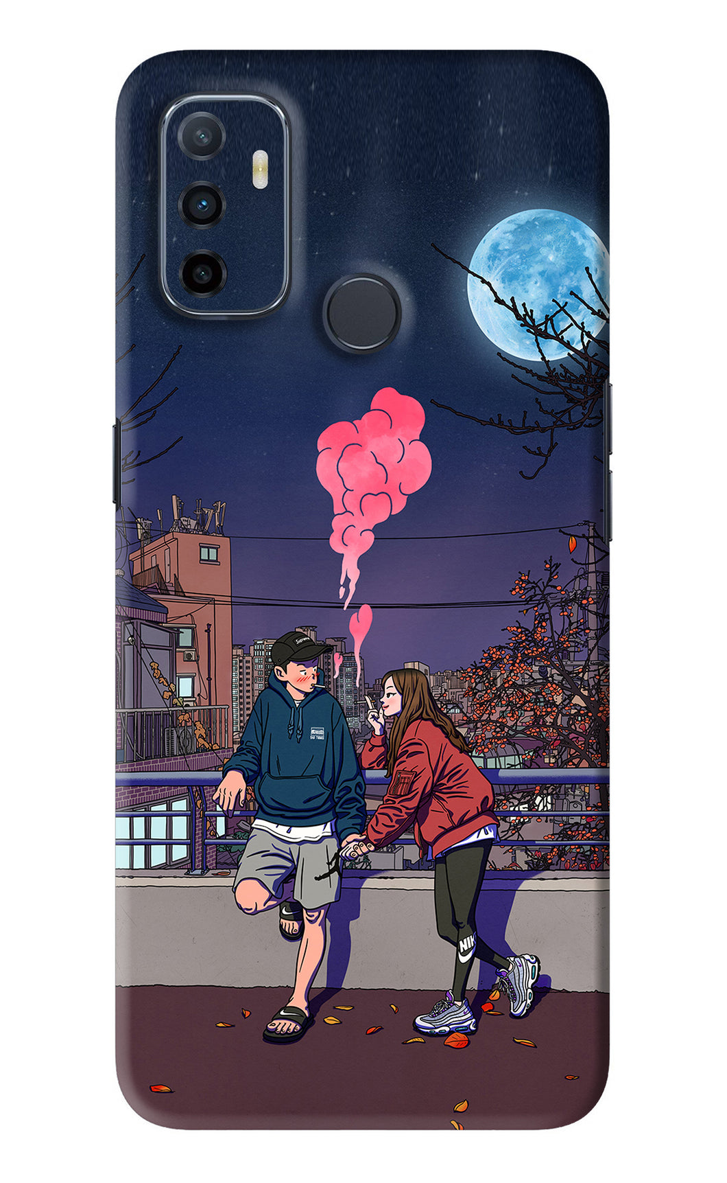 Chilling Couple Oppo A53 Back Skin Wrap