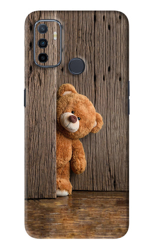 Teddy Wooden Oppo A53 Back Skin Wrap