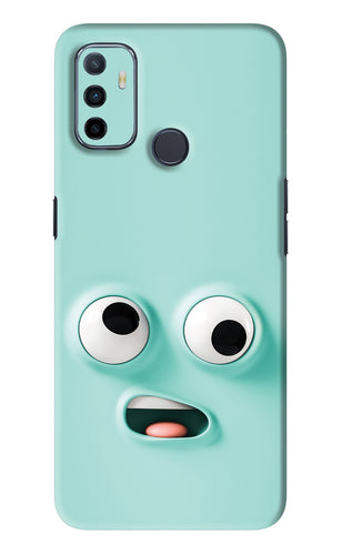 Silly Face Cartoon Oppo A53 Back Skin Wrap