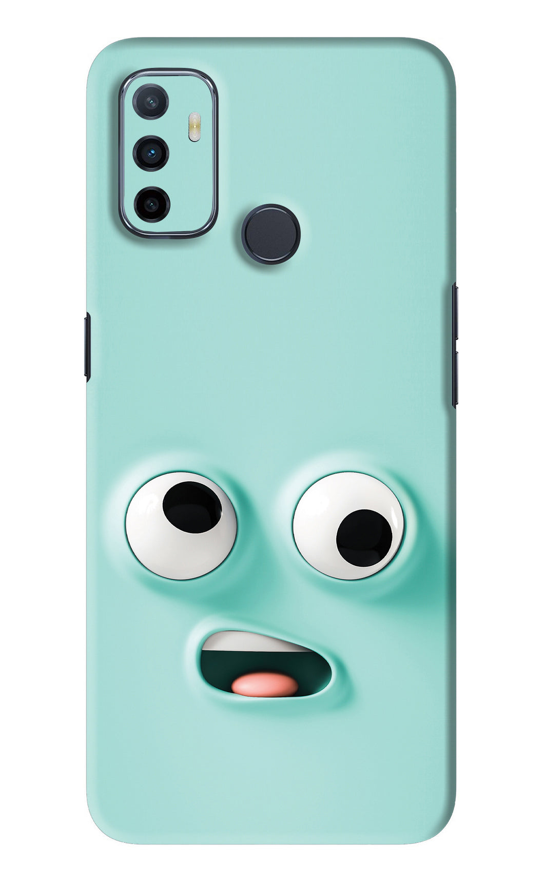 Silly Face Cartoon Oppo A53 Back Skin Wrap