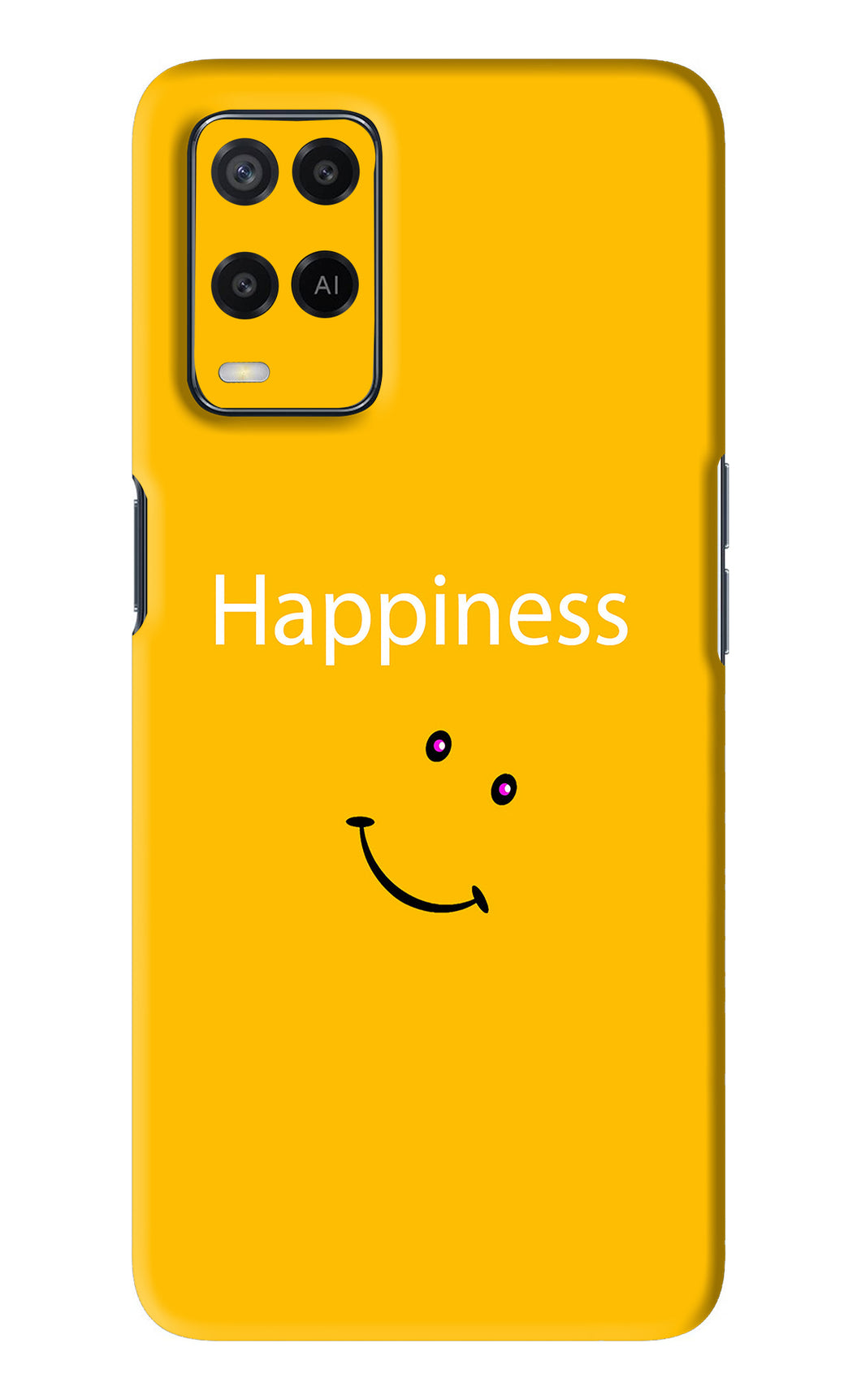Happiness With Smiley Oppo A54 Back Skin Wrap