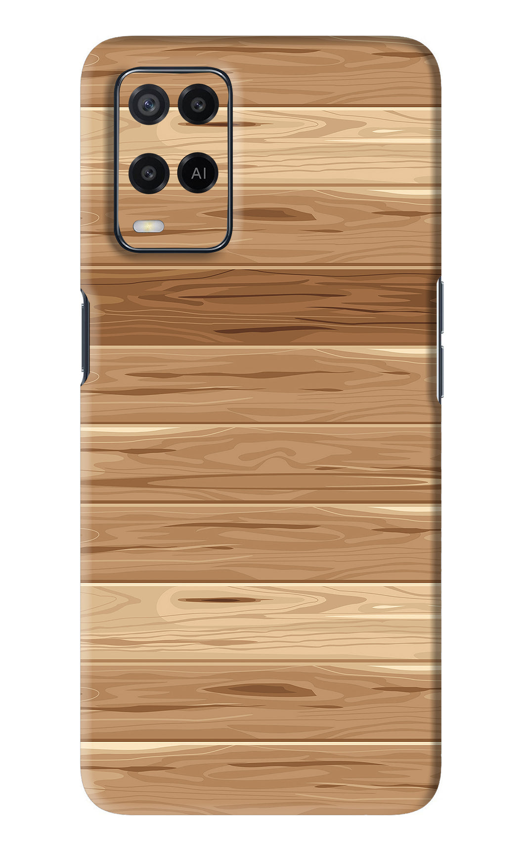 Wooden Vector Oppo A54 Back Skin Wrap
