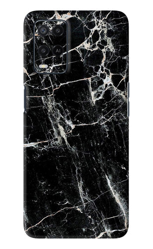 Black Marble Texture 1 Oppo A54 Back Skin Wrap