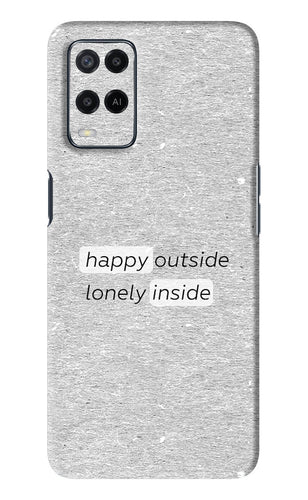Happy Outside Lonely Inside Oppo A54 Back Skin Wrap