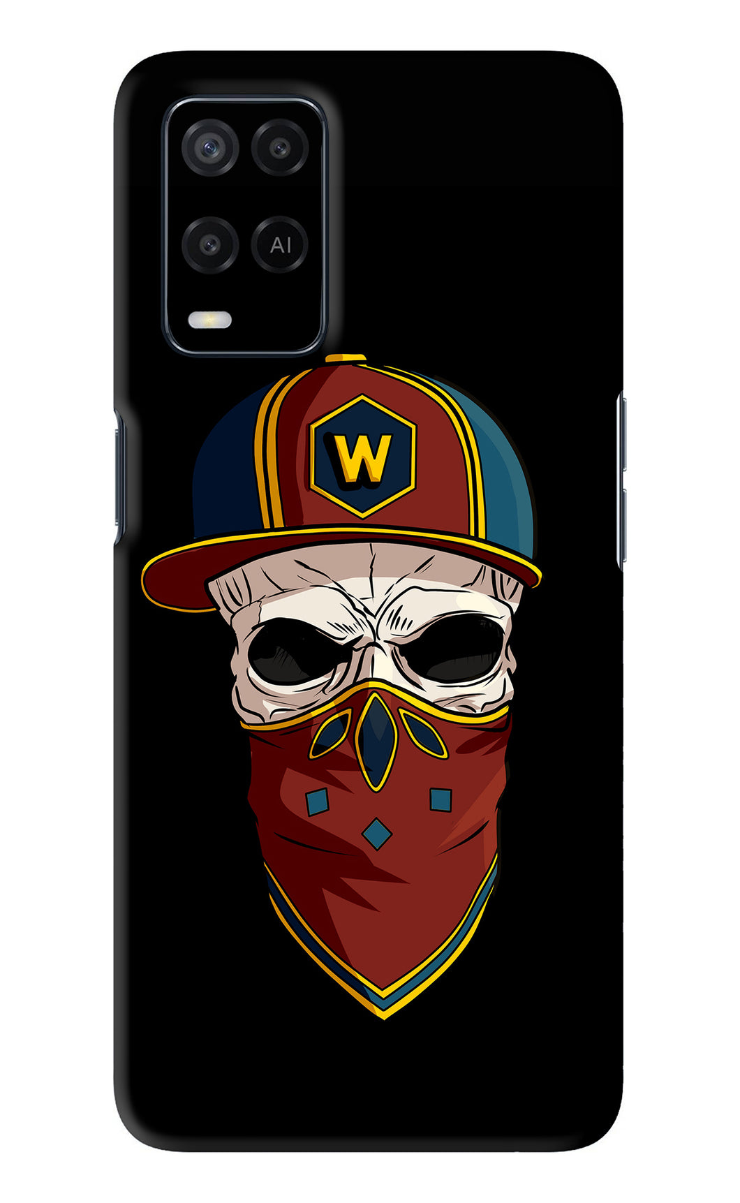 Skull Oppo A54 Back Skin Wrap