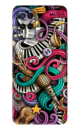Music Abstract Oppo A54 Back Skin Wrap