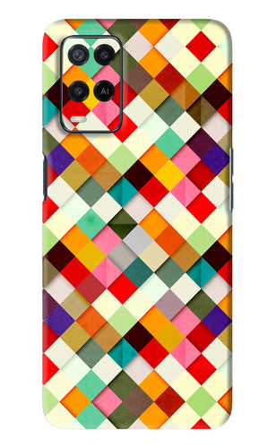 Geometric Abstract Colorful Oppo A54 Back Skin Wrap