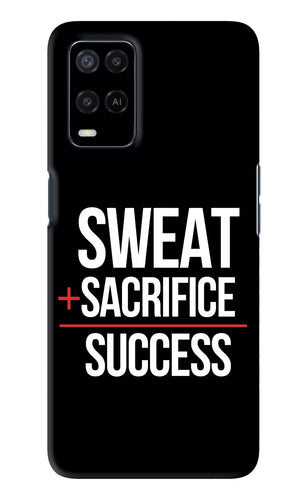 Sweat Sacrifice Success Oppo A54 Back Skin Wrap