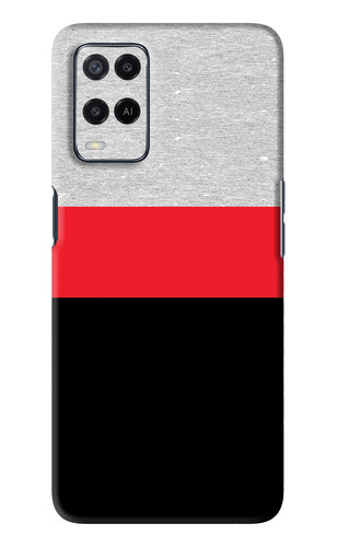 Tri Color Pattern Oppo A54 Back Skin Wrap