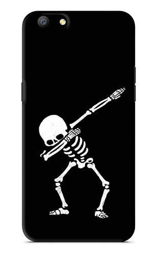 Dabbing Skeleton Art Oppo A57 Back Skin Wrap