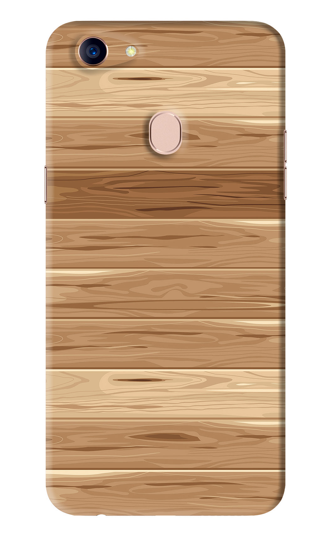 Wooden Vector Oppo F5 Back Skin Wrap
