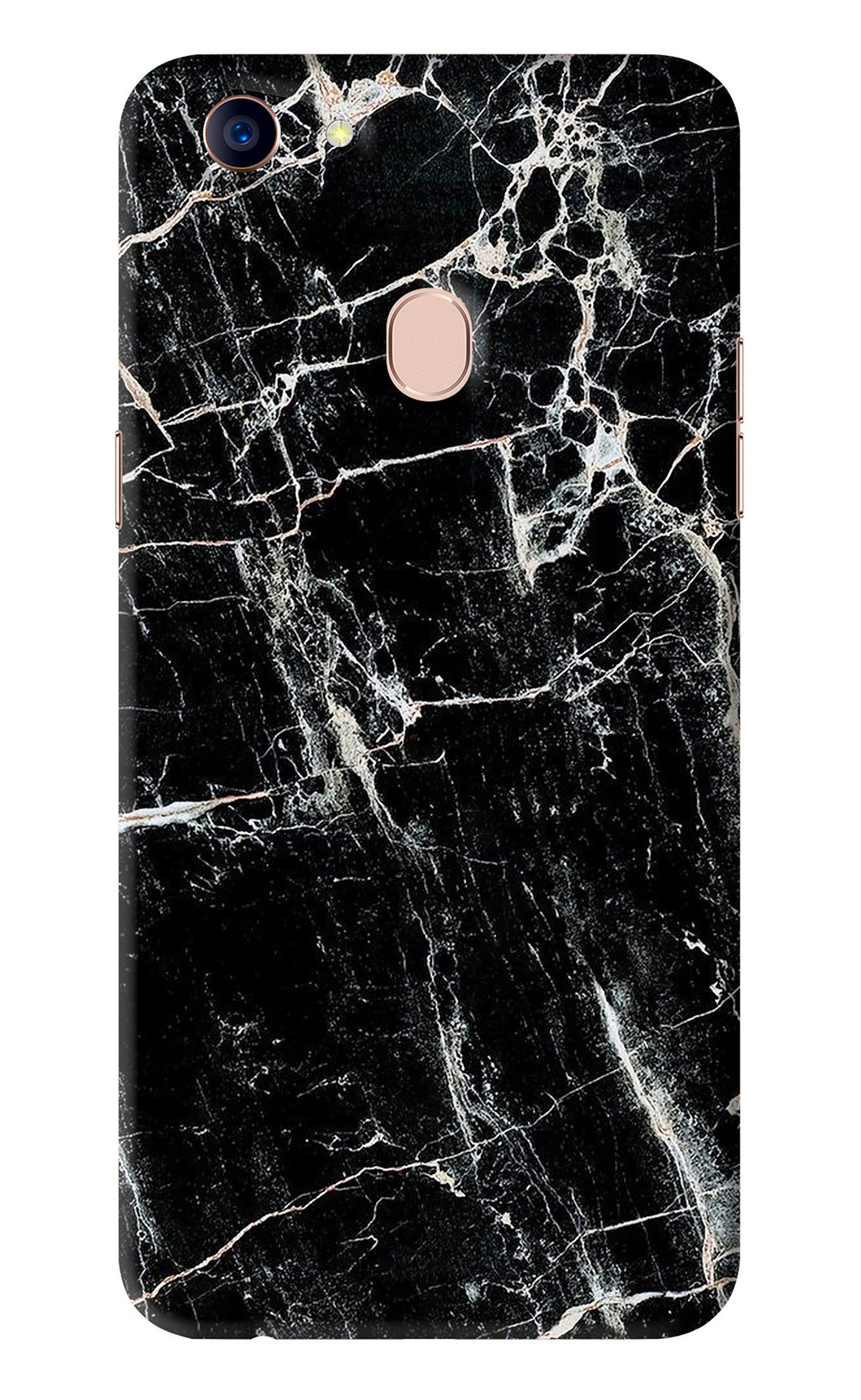 Black Marble Texture 1 Oppo F5 Back Skin Wrap