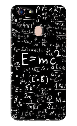 Physics Albert Einstein Formula Oppo F5 Back Skin Wrap