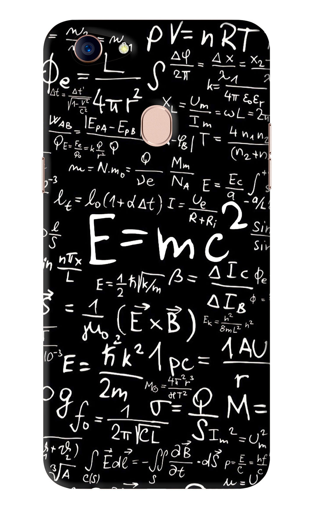 Physics Albert Einstein Formula Oppo F5 Back Skin Wrap