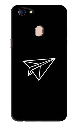 Paper Plane White Oppo F5 Back Skin Wrap