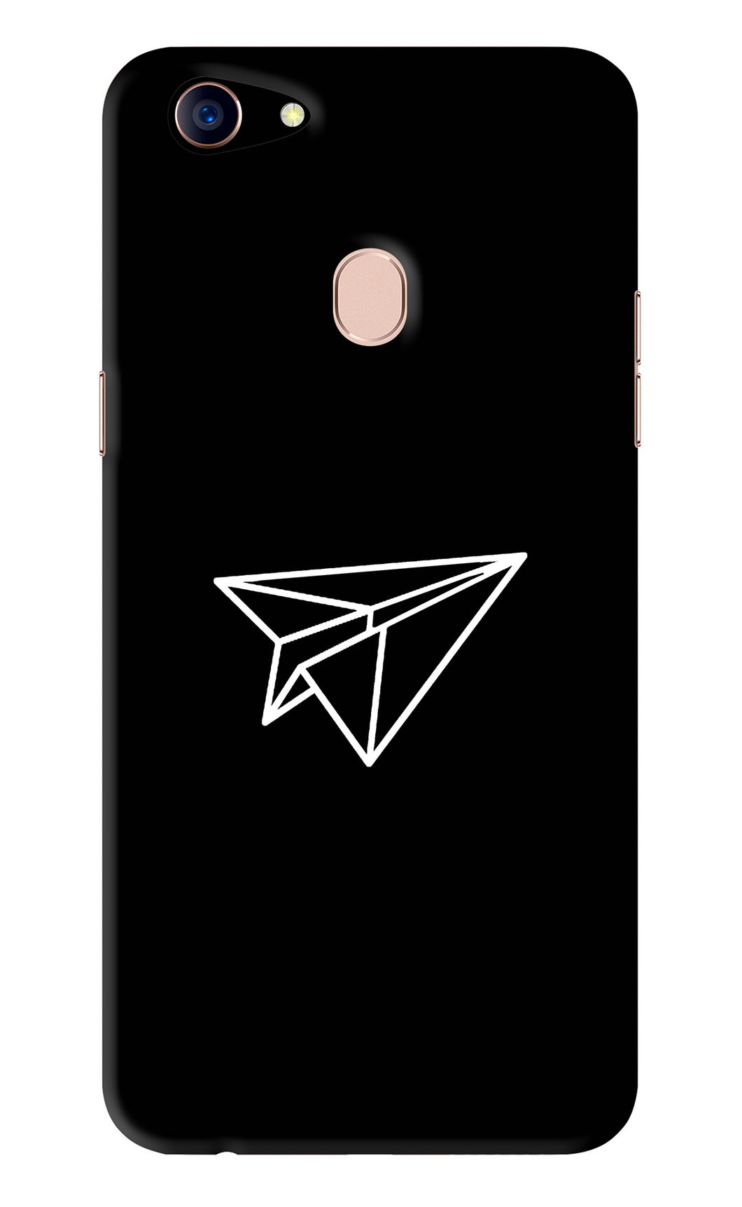 Paper Plane White Oppo F5 Back Skin Wrap