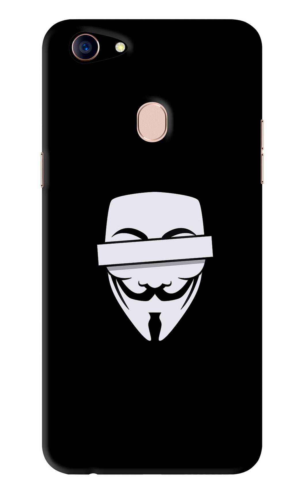 Anonymous Face Oppo F5 Back Skin Wrap
