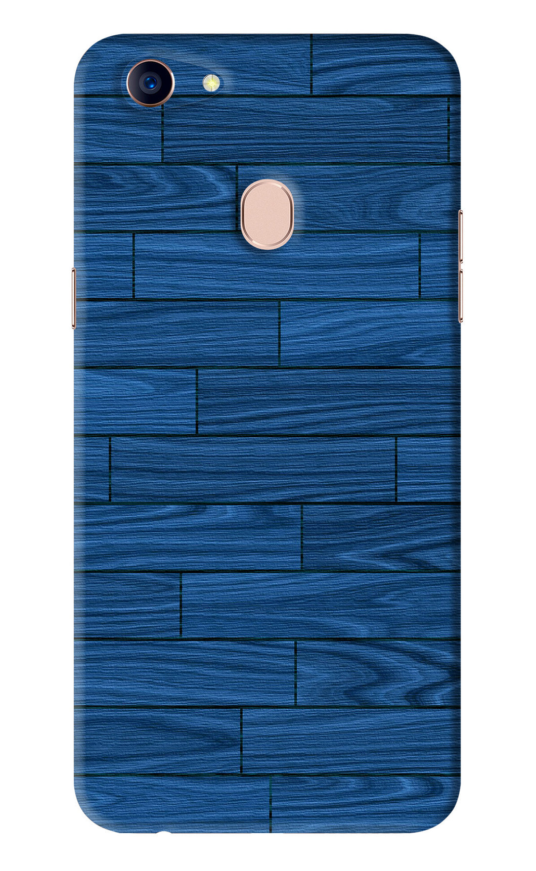 Blue Wooden Texture Oppo F5 Back Skin Wrap