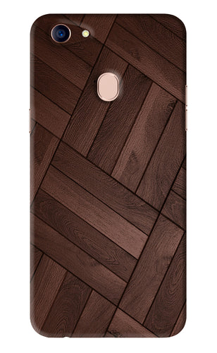 Wooden Texture Design Oppo F5 Back Skin Wrap