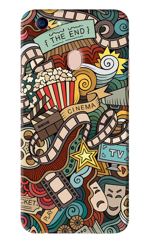 Cinema Abstract Oppo F5 Back Skin Wrap
