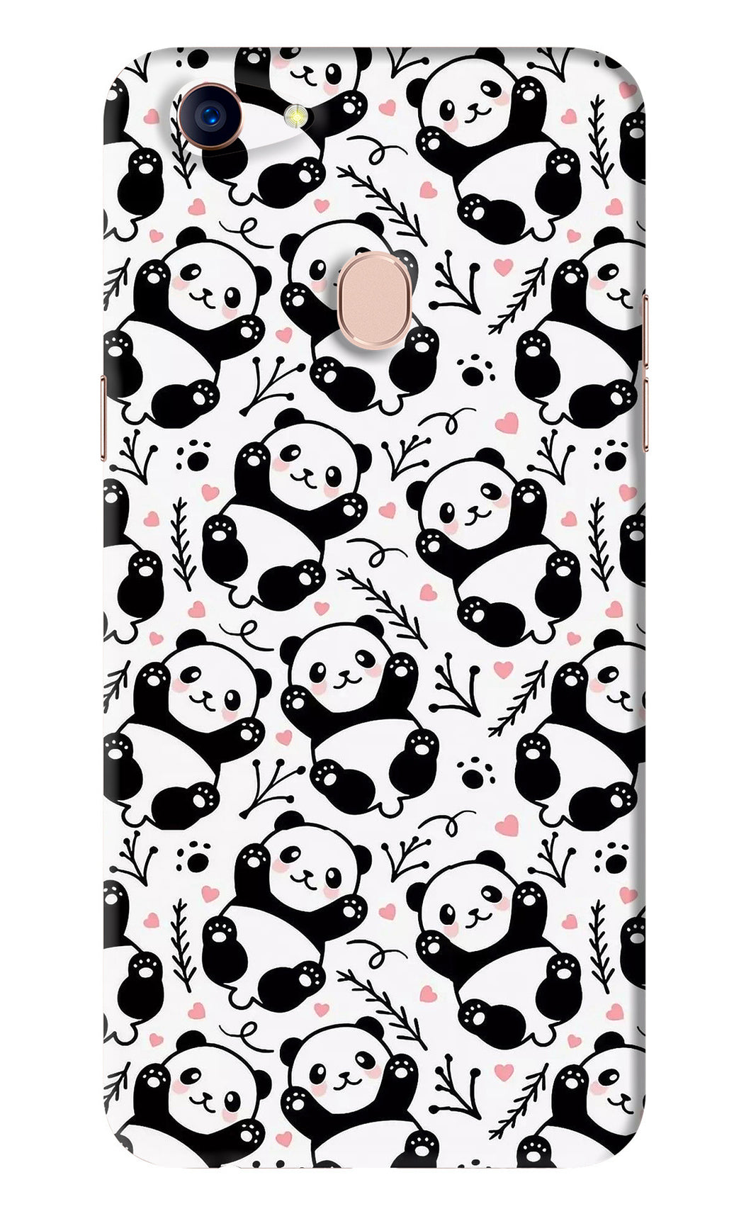 Cute Panda Oppo F5 Back Skin Wrap