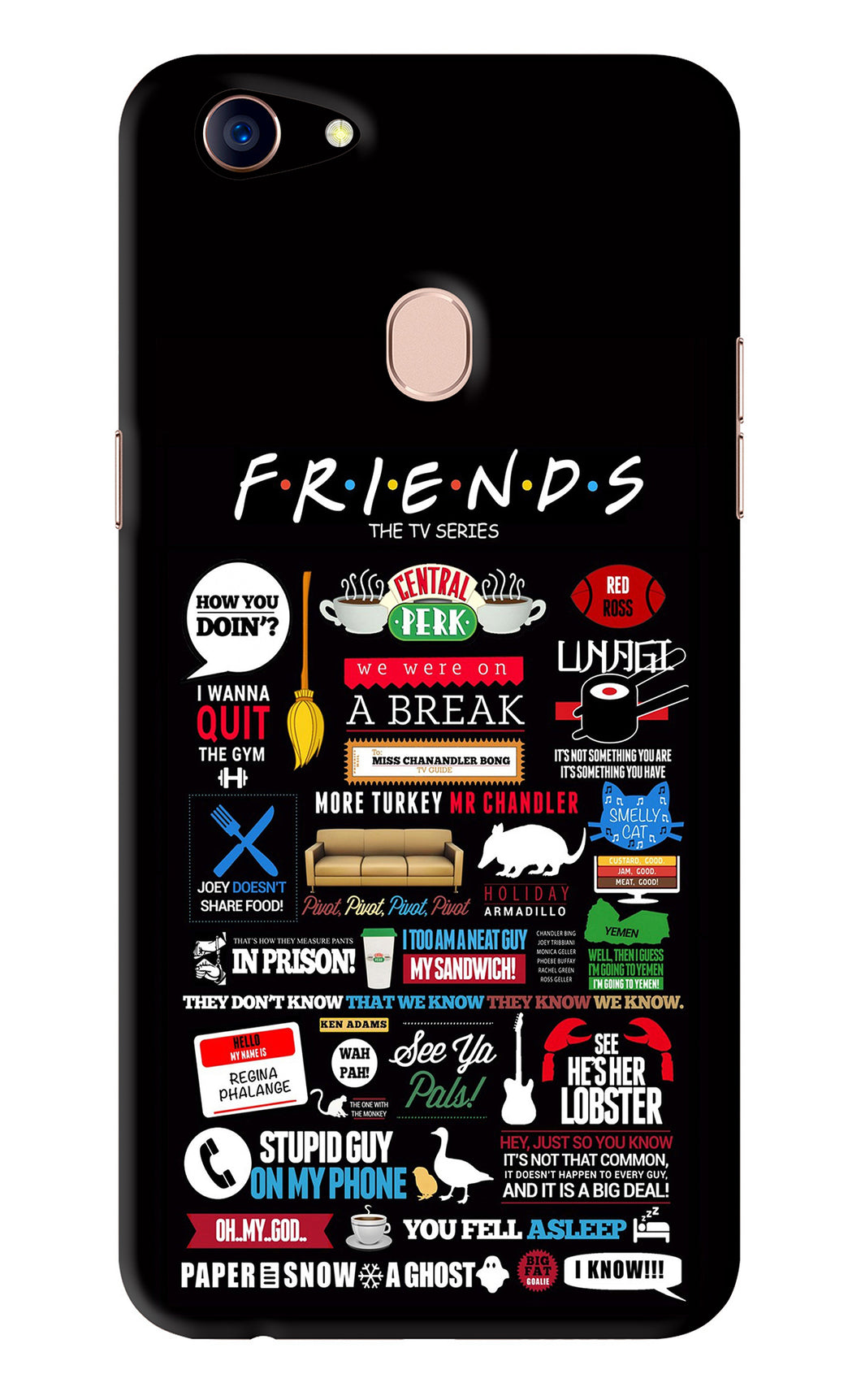 FRIENDS Oppo F5 Back Skin Wrap