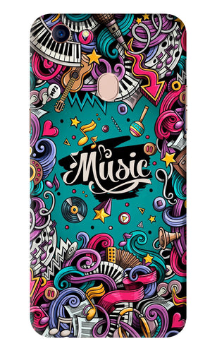 Music Graffiti Oppo F5 Back Skin Wrap