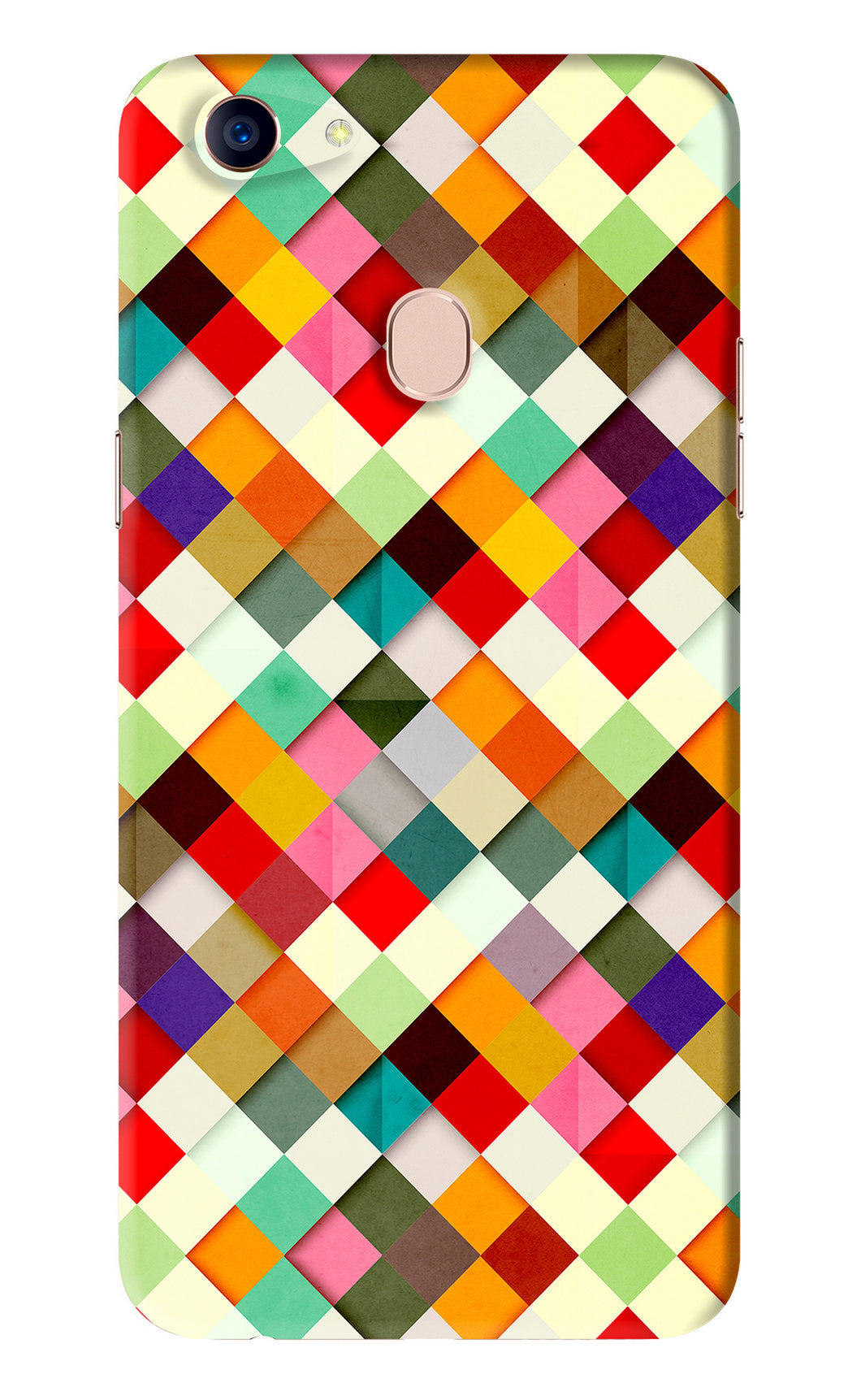 Geometric Abstract Colorful Oppo F5 Back Skin Wrap