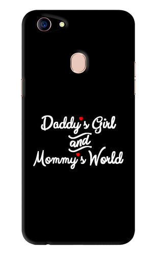 Daddy's Girl and Mommy's World Oppo F5 Back Skin Wrap
